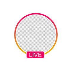 live streaming social media icon concept