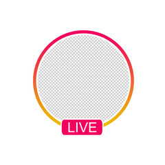live streaming social media icon concept