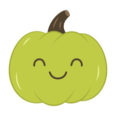 halloween cute pumpkin, flat style