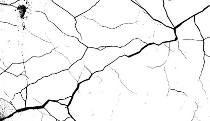 cracked wall background. Hand drawing texture. Vector illustration