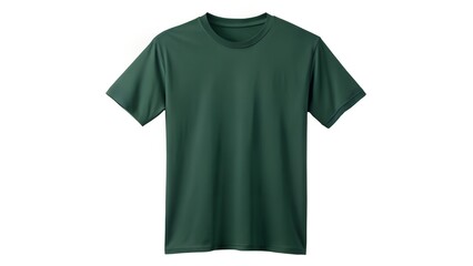 Dark Forest Green T Shirt Plain Design Both Sides