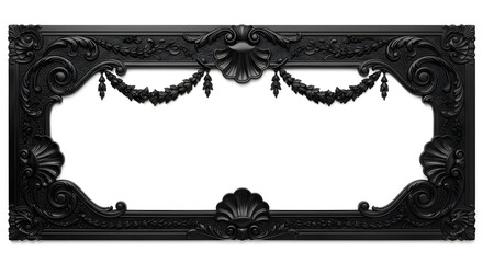 antique frame with clipping path