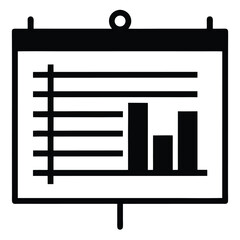 gantt chart vector icon