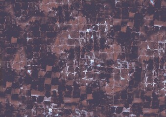 ダークパープルのグランジ背景　石畳・タイル風テクスチャ