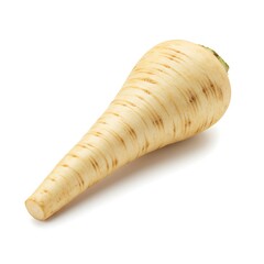 white with background Parsnip isolated path root clipping on  Whole