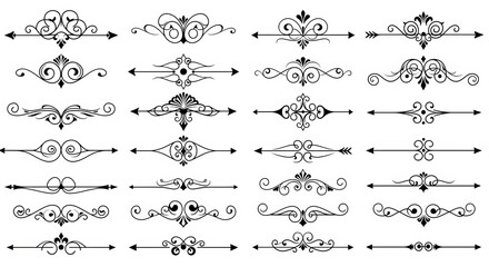 Ornamental Divider Lines Collection for Classic Design and Decoration