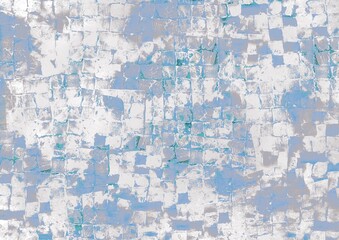 Blue and Sky Color Tile Pattern Background – Brick and Stone Pavement Inspired Design