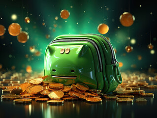 Impact of COVID-19 illustrated with an empty wallet and lost income