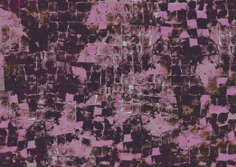 Dark Red and Brown Grunge Texture - Brick and Cobblestone Style Background
