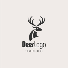 Bold Forest Deer Logo Symbol
