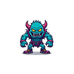 funny cartoon zombie monster