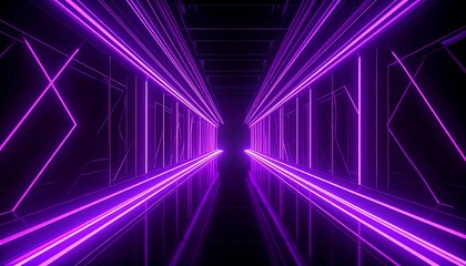 Neon purple tunnel
