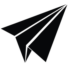paper airplane  send  vector icon