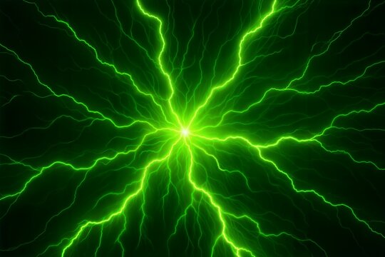 lightning bolt on black background