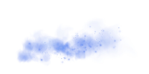 Ethereal Blue Mist and Fog with Soft Smoke Swirls and Dust Explosion, Transparent Haze, and Dreamy Atmospheric Effect for Abstract Backgrounds
