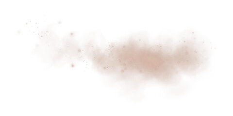 Ethereal Chocolate Brown Mist and Fog with Soft Smoke Swirls and Dust Explosion, Transparent Haze, and Dreamy Atmospheric Effect for Abstract Backgrounds