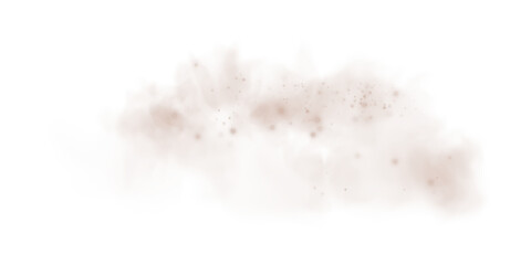 Ethereal Chocolate Brown Mist and Fog with Soft Smoke Swirls and Dust Explosion, Transparent Haze, and Dreamy Atmospheric Effect for Abstract Backgrounds