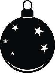 Fototapeta premium christmas ball with stars