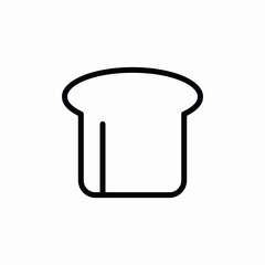 bread slice icon sign vector