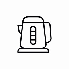 electric kettle icon sign vector