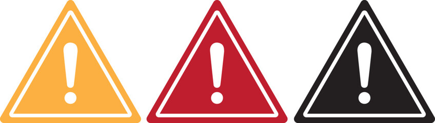 Warning attention icons,Attention caution sign, warning icon setWarning attention icons,