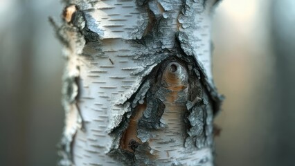 Close-up of birch bark