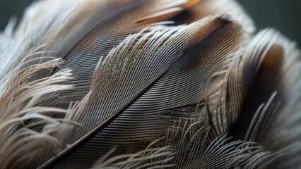 Close-up of bird feathers