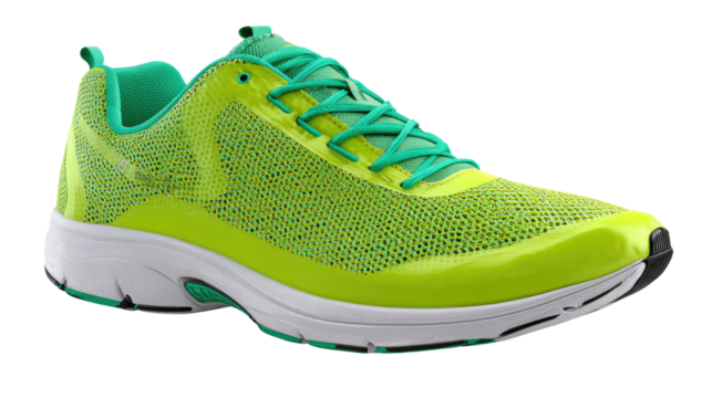 3D render of modern running shoes illustration on white background