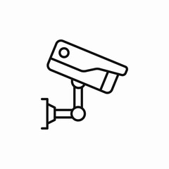 cctv camera icon sign vector