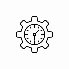 time management icon sign vector