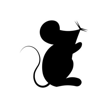 Mouse Cartoon vector illustration template for Coloring book. Drawing lesson for children	
