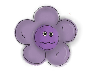 Cute Spooky Purple Flower
