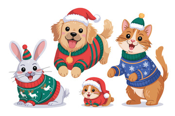 Naklejka premium Charming vector sticker set with diverse elements and bold colors