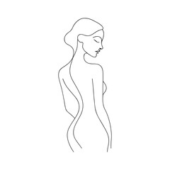 Vector illustration of a pregnant woman silhouette with fashion and beauty elements