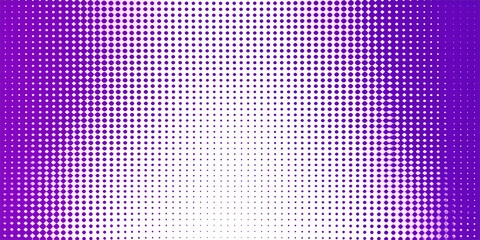 A gradient of purple dots fading into white, creating a textured background.
