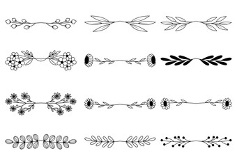 Obraz premium 0101 flower divider