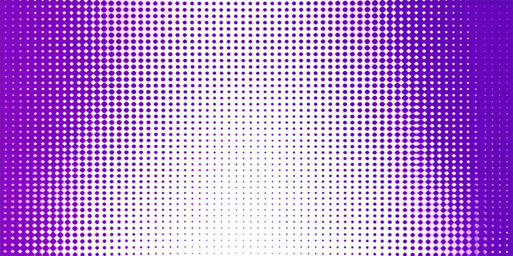 A gradient of purple dots fading into white, creating a textured background.
