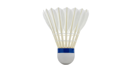 Isolated shuttlecock for badminton sport, recreational game equipment and competitive play