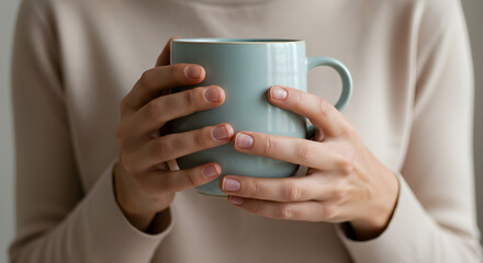 Warm Beverage in Cozy Hands