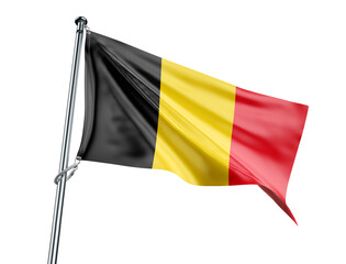 Belgium National Flag with Tricolor Stripes