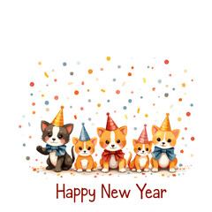 Happy New Year, New Year evening, new year sale, new year banner, new year card, 2026, new year evening, new year poster, new year banner, holiday, new, year, sign, celebration, neon, new year, night,