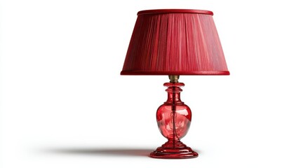 red lamp isolated isolated on fully transparent png background