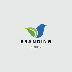 A logo featuring green leaves with flying birds, symbolizing freedom, peace, and harmony with nature. It represents eco-friendly living, sustainability, and environmental care, making it ideal for gre