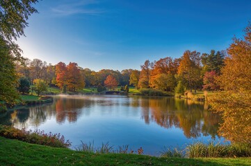 Fototapeta premium Park created by the original creators in a small town