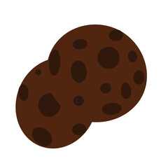 Chocolate cookies vector illustration