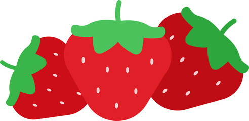 과일-딸기-딸기꼭지-딸기씨-여러개