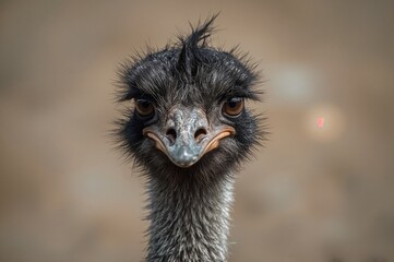 Close-up of a Large Flightless Bird