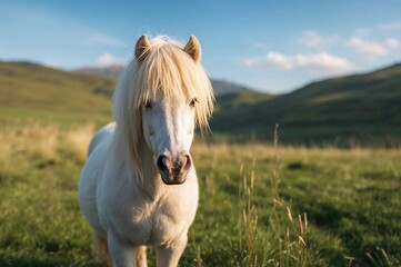 Horse standing in a meadow