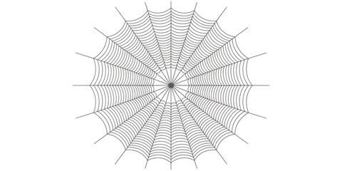 Obraz premium Intricate spider web design for Halloween and nature projects, capturing delicate artistry