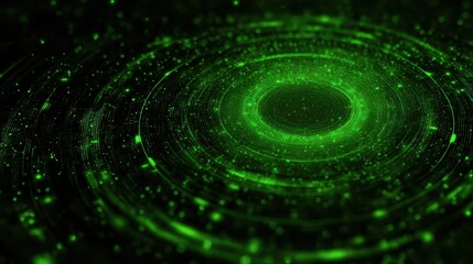 a mesmerizing green digital background featuring glowing circular patterns perfect for techrelated themes and modern design